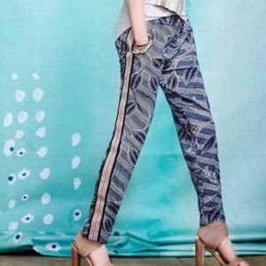 Hei Hei Anthropologie Lourinha Joggers Blue Motif